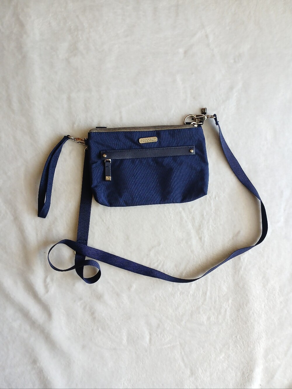 BAGGALLINI Navy Blue Shoulder Mini Bag